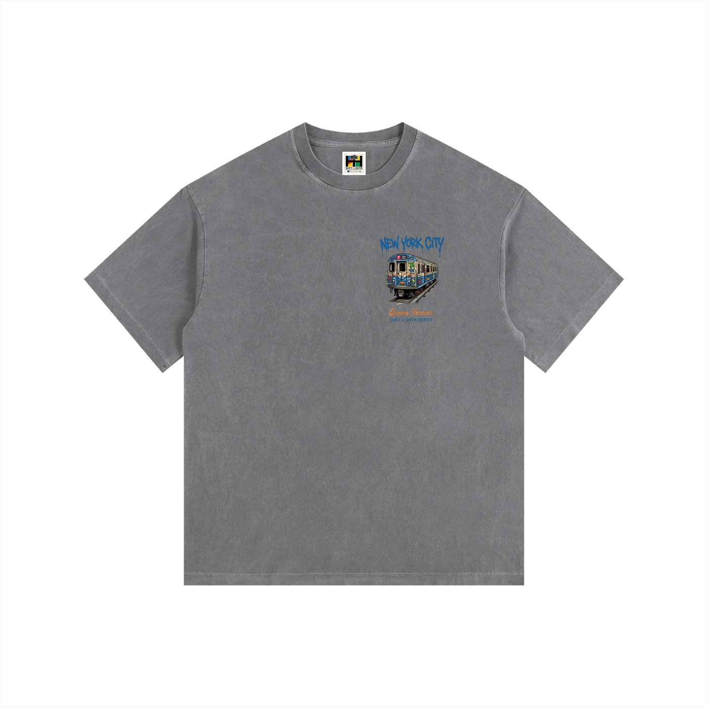 7 Express Vintage Washed Oversized Cotton T-Shirt