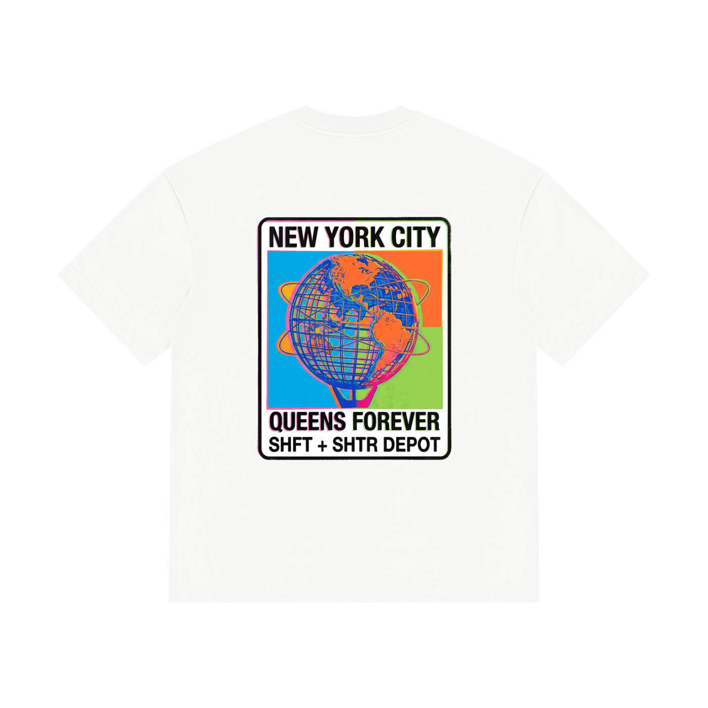 Unisphere Technicolor Drop Shoulder Cotton T-Shirt