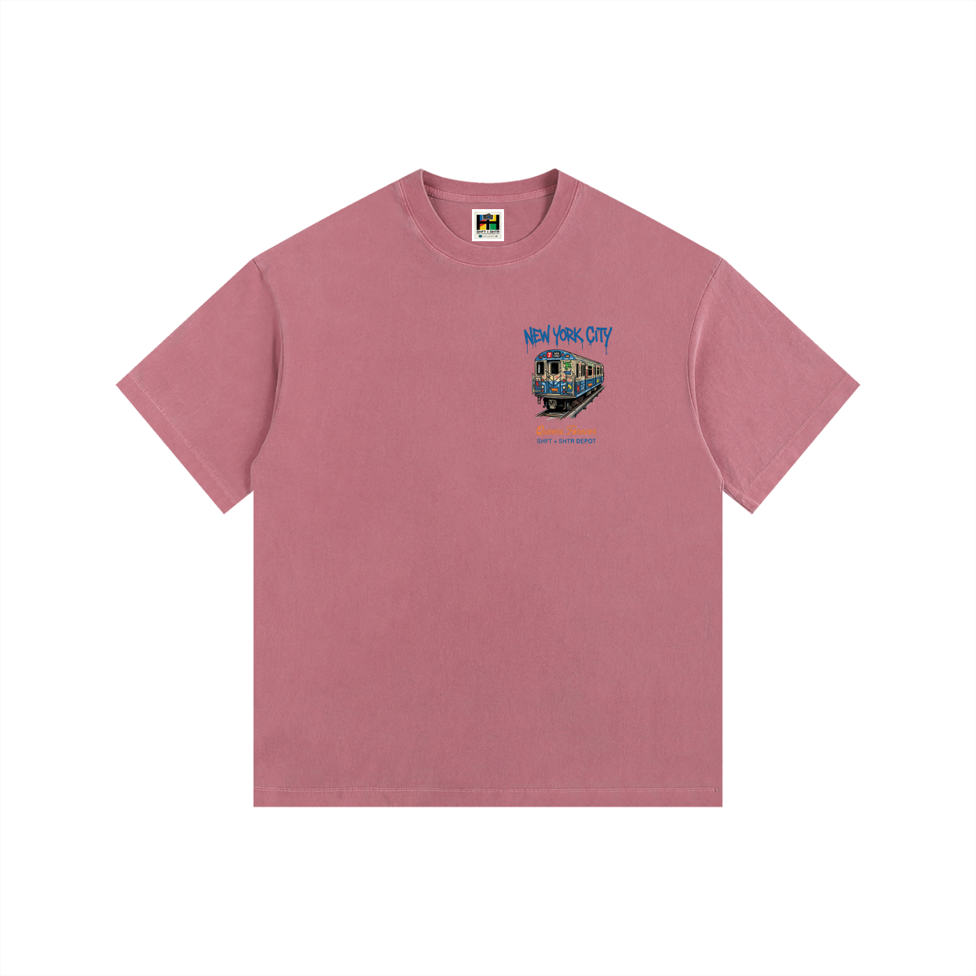 7 Express Vintage Washed Oversized Cotton T-Shirt
