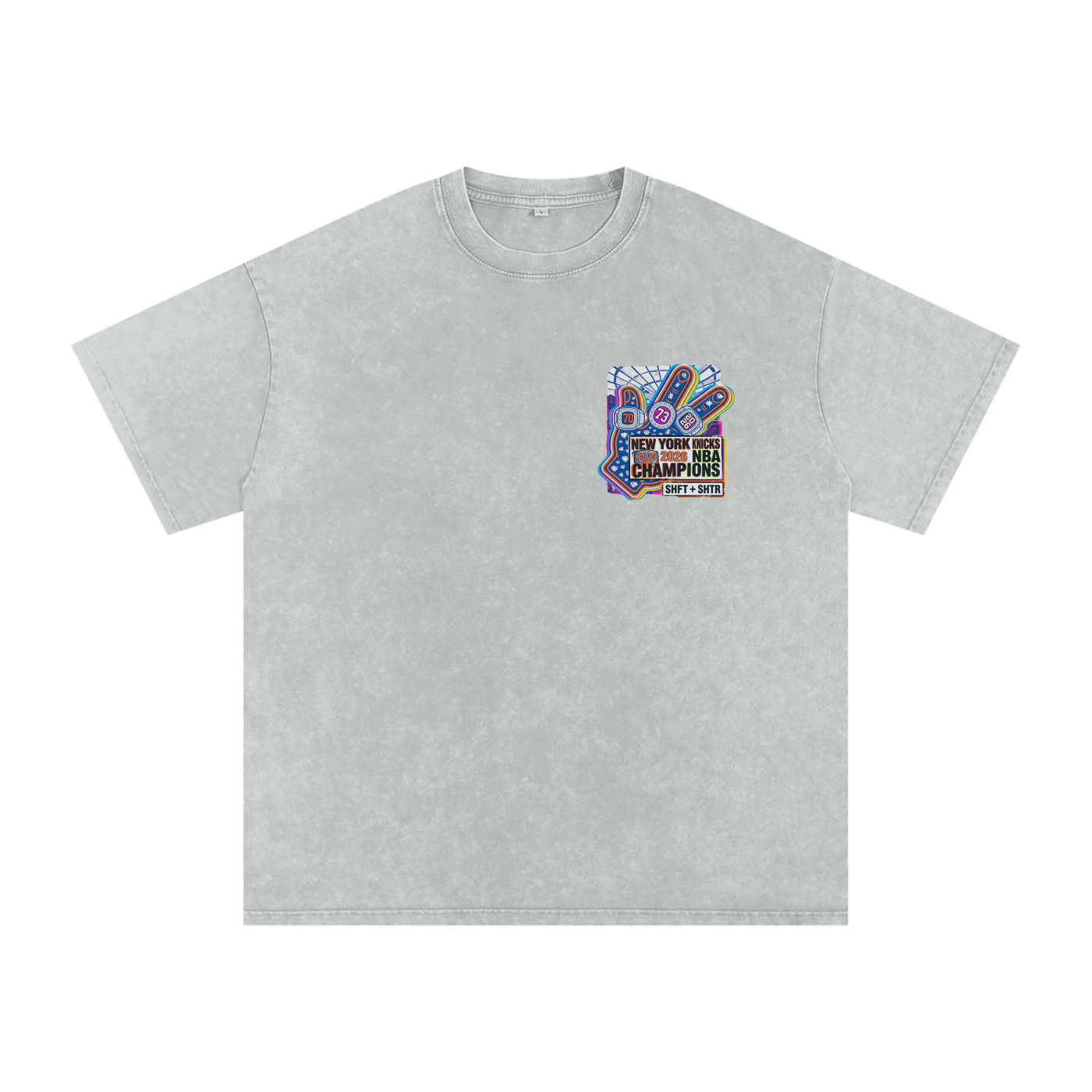 Captain Clutch Snow Washed Oversized Cotton T-Shirt